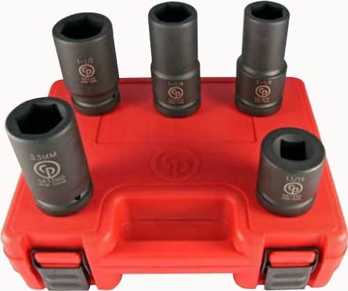 Chicago Pneumatic SS8205WS 1" Drive 5 Piece Wheel Service SAE & Metric Impact Socket Setの通販は