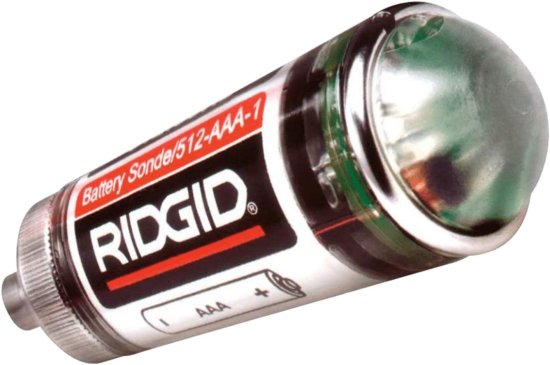 RIDGID 16728 Remote Transmitter (512 Hertz Sonde) for Underground Pipe Location,Red/Black,Small