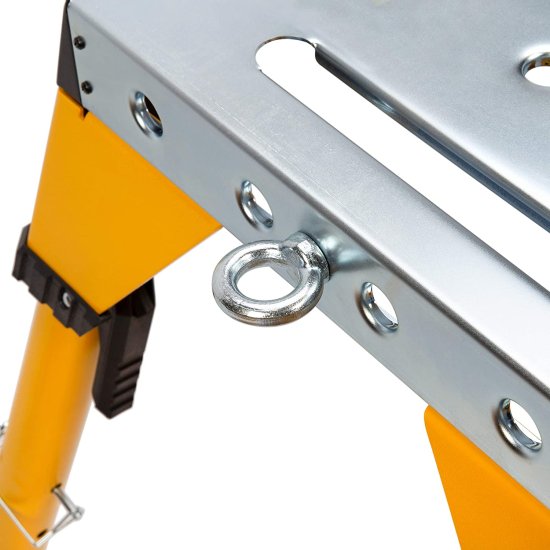 Dewalt デウォルト Adjustable Height Portable Steel Welding Table and Work Bench, 18 x 46-inch Tabletop, Folding Legs, Carrying Handle, and Cord_5