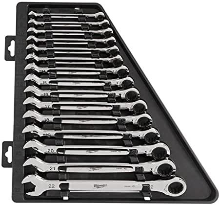 MLW48-22-9516 Ratcheting Combination Wrench Set Metric