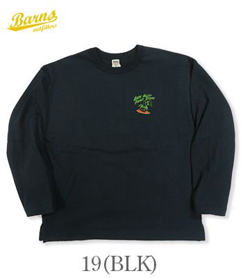 BARNS バーンズ 長袖|ヘビーウェイト天竺|プリントロンTEE『90s Heavy Weight L/S T-Shirt PAINT STORE』【アメカジ・カレッジ】BR-24404 の通販は
