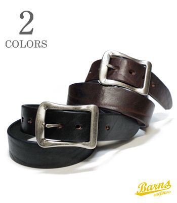 バーンズ 栃木レザー ショルダーレザーベルト BARNS SHOULDER LEATHER BELT LE-4168