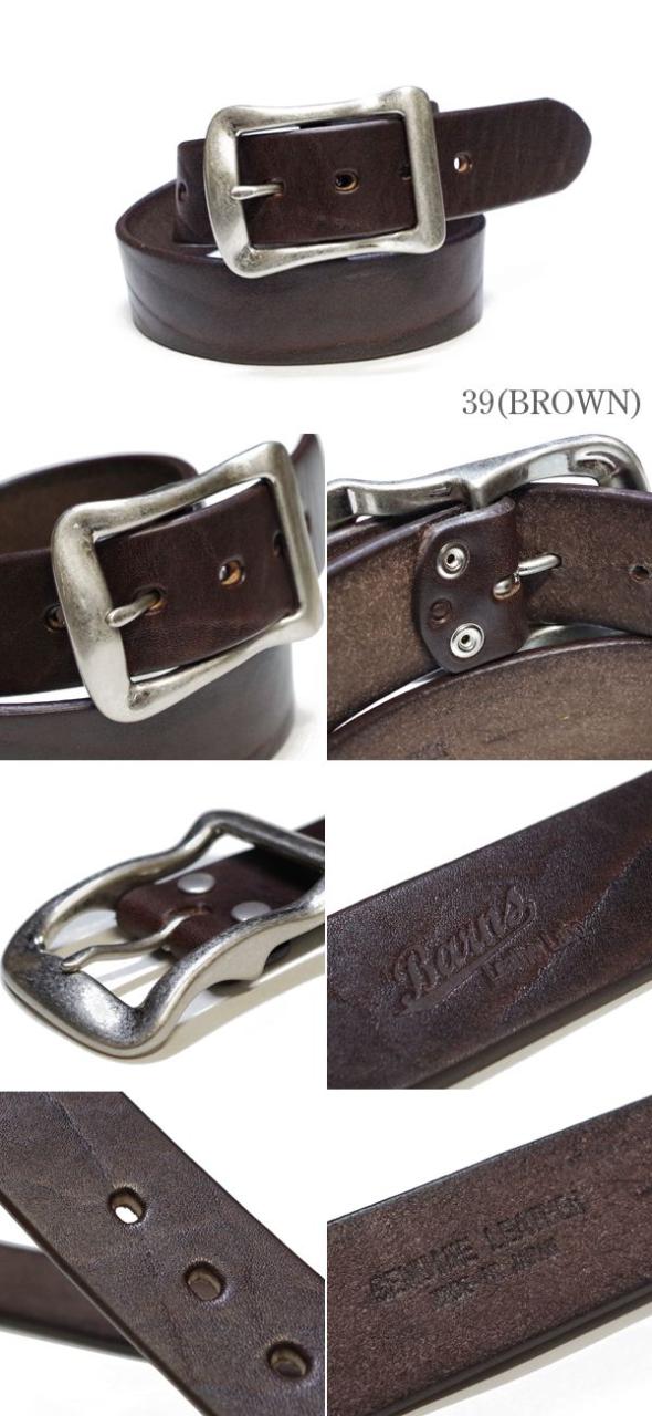 バーンズ 栃木レザー ショルダーレザーベルト BARNS SHOULDER LEATHER BELT LE-4168_4