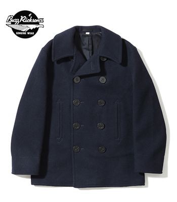 バスリクソンズ ENLISTED MENS OVERCOAT ピーコート BUZZ RICKSONS PEA COAT NAVAL CLOTHING FACTORY BR11554