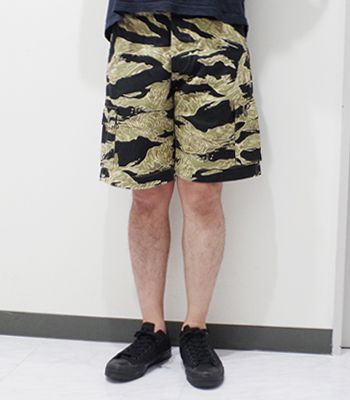 バスリクソンズ コットンツイル タイガーストライプ カーゴショーツ BUZZ RICKSONS GOLD TIGER PATTERNS SHORTS BR51904_2
