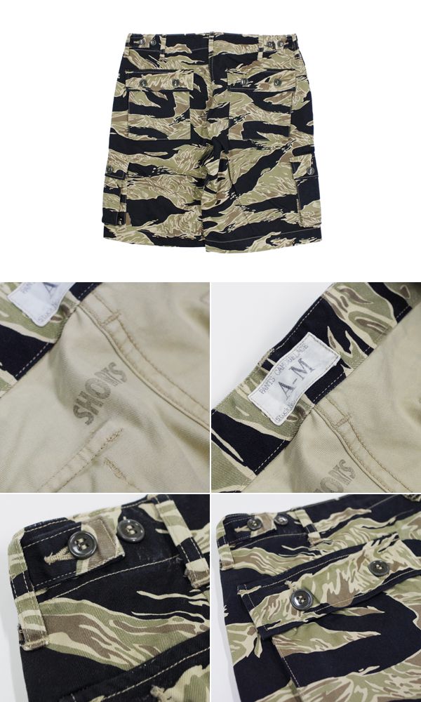 バスリクソンズ コットンツイル タイガーストライプ カーゴショーツ BUZZ RICKSONS GOLD TIGER PATTERNS SHORTS BR51904_5