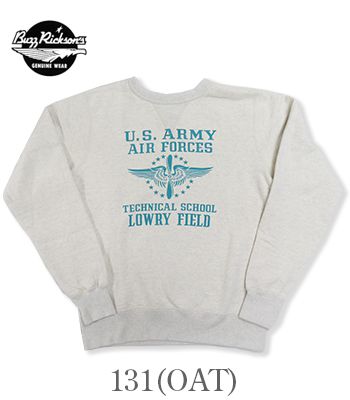 BUZZ RICKSONS バズリクソンズ 丸胴|セットインクルーネックスウェット『U.S. ARMY AIR FORCES SET-IN CREW SWEAT』【アメカジ・ミリタリー】BR69450_2