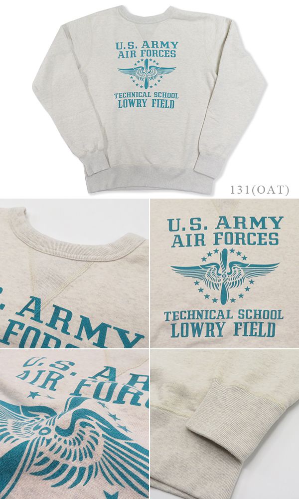 BUZZ RICKSONS バズリクソンズ 丸胴|セットインクルーネックスウェット『U.S. ARMY AIR FORCES SET-IN CREW SWEAT』【アメカジ・ミリタリー】BR69450_4