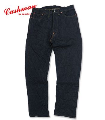 CUSHMAN クッシュマン Special Sewing Jeans|ワンウォッシュ『13.5oz. XX DENIM WAIST OVERALLS 1937MODEL』【アメカジ・ワーク】22192