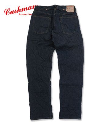 CUSHMAN クッシュマン Special Sewing Jeans|ワンウォッシュ『13.5oz. XX DENIM WAIST OVERALLS 1937MODEL』【アメカジ・ワーク】22192