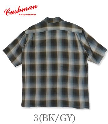 【Cushman】 クッシュマン プリネル オープンカラーシャツ オンブレ 半袖 Cushman】 クッシュマン プリネル オープンカラーシャツ オンブレ 半袖