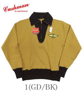 CUSHMAN クッシュマン 長袖|ハーフジップスウェット『HALF ZIP TURTLE