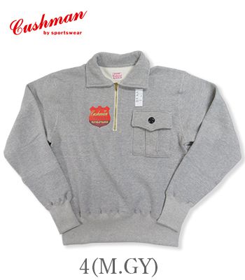 CUSHMAN クッシュマン 先起毛|丸胴|ハーフジップ|スウェット『SWEAT HALF ZIP POLO』【アメカジ・カレッジ】26377_2