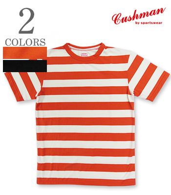 CUSHMAN クッシュマン 半袖|ボーダーTEE|NON WASH『BORDER TEE』【アメカジ・モーターサイクル】26870