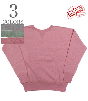 DENIME ドゥニーム WAREHOUSE 裏起毛|丸胴|セットインスリーブ|スウェット『88/12 HEATHER CREW NECK SWEAT』【アメカジ・カレッジ】268の通販は