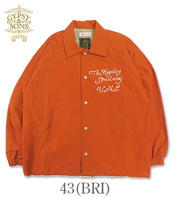 GYPSY＆SONS ジプシーアンドサンズ ロクヨンクロス|コーチジャケット『HEY DAY 60/40 COACH JACKET』【アメカジ・モーターサイクル】GS2449912_3