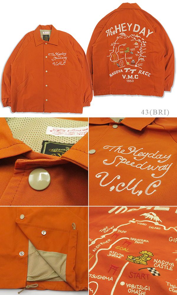 GYPSY＆SONS ジプシーアンドサンズ ロクヨンクロス|コーチジャケット『HEY DAY 60/40 COACH JACKET』【アメカジ・モーターサイクル】GS2449912_6