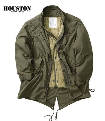 ヒューストン フィールドパーカ フィッシュテール HOUSTON 3WAY M-65 PARKA 51127