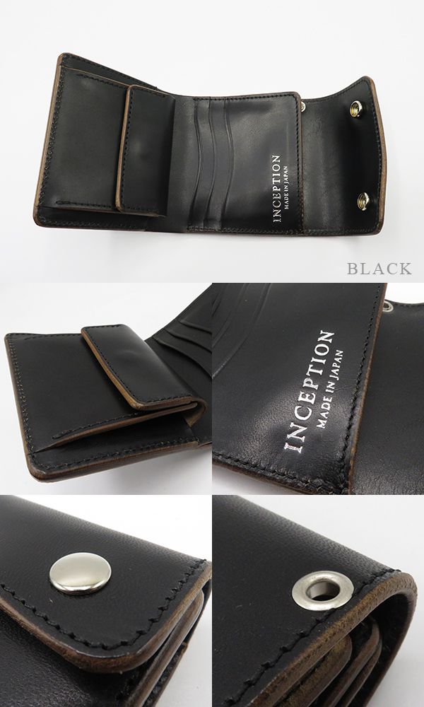 INCEPTION インセプション ホースバット|ショートウォレット|トラッカーType『HORSE BUTT LEATHER TRUCKER WALLET』【アメカジ・財布】IPW-08_6