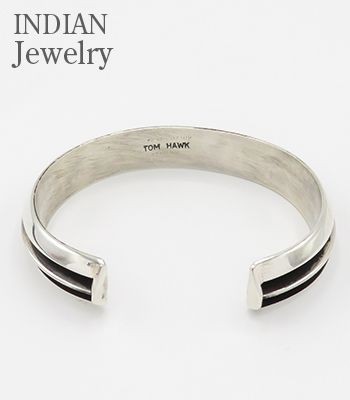 INDIAN JEWELRY ナバホ族|トム・ホーク|オーバーレイ|エッジライン