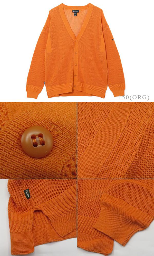 MANASTASH マナスタッシュ コットンヘンプ|メッシュカーディガン『HEMP