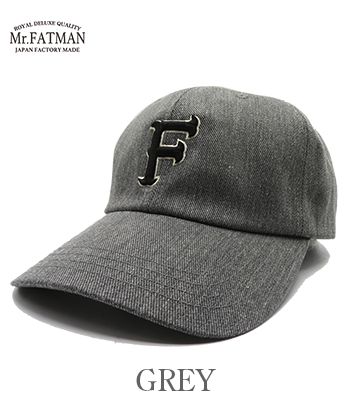 Mr. FATMAN ミスターファットマン T/Cツイル|デニム|ベースボールキャップ|ストラップバック『F BASEBALL CAP』【アメカジ・ワーク】5252002_2