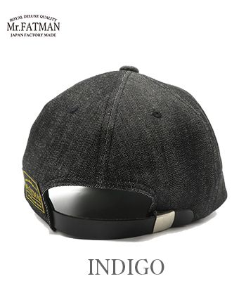 Mr. FATMAN ミスターファットマン T/Cツイル|デニム|ベースボールキャップ|ストラップバック『F BASEBALL CAP』【アメカジ・ワーク】5252002_5