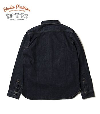 ステュディオダルチザン 長袖 デニム ワークシャツ STUDIO DARTISAN