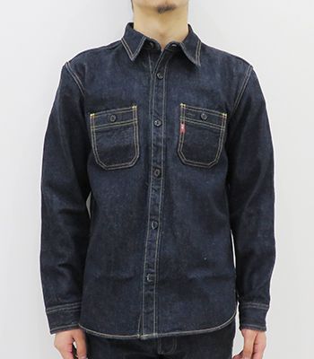 ステュディオダルチザン 長袖 デニム ワークシャツ STUDIO DARTISAN 14oz. DENIM WORK SHIRT D5335 ステュディオダルチザン 長袖 デニム ワークシャツ STUDIO DARTISAN