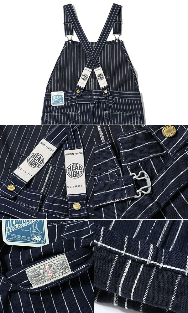 HEAD LIGHT ヘッドライト 実名復刻 8oz.ウーブンストライプデニム|ロー