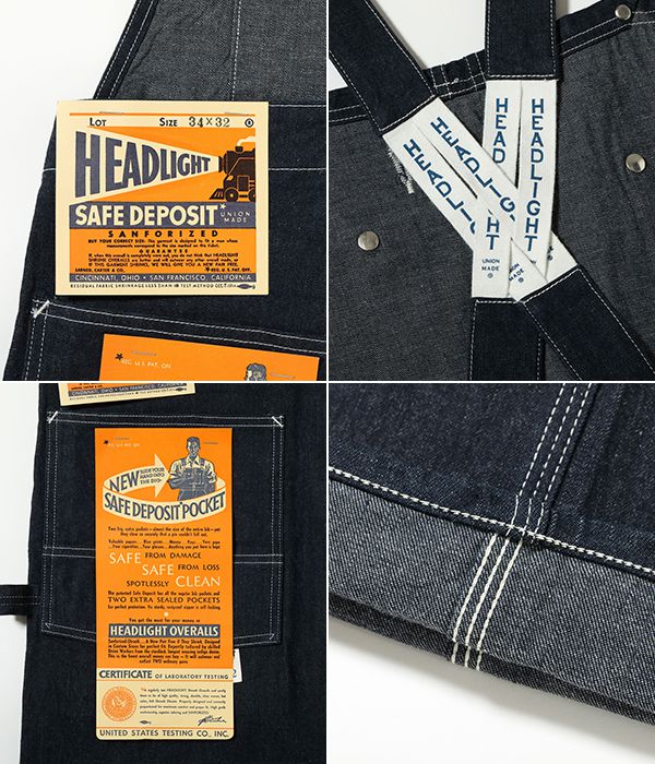 HEAD LIGHT ヘッドライト 実名復刻 11oz.ブルーデニム|ローバック
