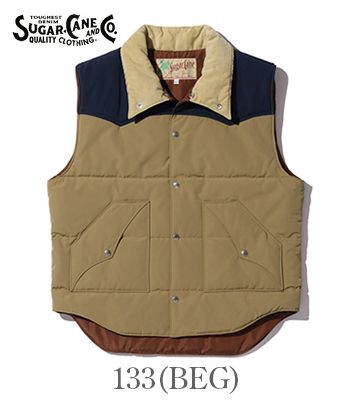 SUGARCANE シュガーケーン 中綿|パディングベスト 『T/C PADDING VEST