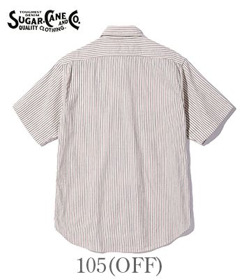 SUGAR CANE シュガーケーン 半袖|ドビーストライプ|ワークシャツ『DOBBY STRIPE WORK SHIRT』【アメカジ・ワーク】SC39306_2