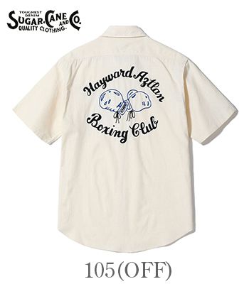 SUGAR CANE シュガーケーン 半袖|刺繍|シャンブレー|ワークシャツ『CHAMBRAY WORK SHIRT Boxing Club』【アメカジ・ワーク】SC39527_2