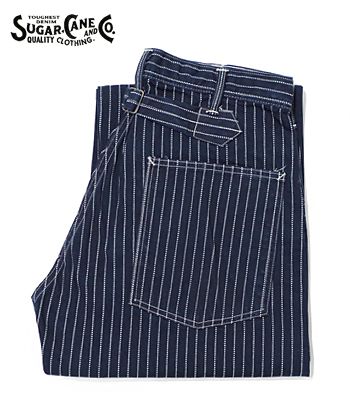 シュガーケーン ウォバッシュストライプ レイルロード ワークパンツ SUGAR CANE WABASH WORK PANTS SC40786
