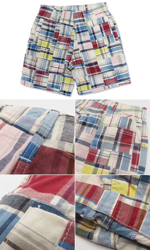 SUGAR CANE シュガーケーン マドラスチェック|パッチワーク|ショートパンツ『MADRAS CHECK PATCHWORK SHORTS』【アメカジ・カレッジ】SC52563_4