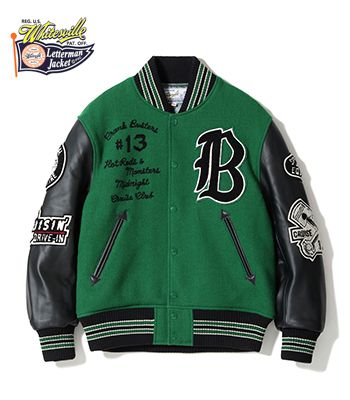 WHITESVILLE ホワイツビル メルトン×レザー|スタジャン|アワード