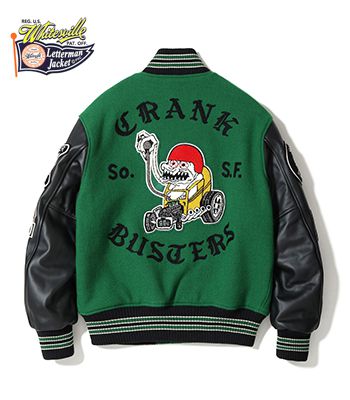 WHITESVILLE ホワイツビル メルトン×レザー|スタジャン|アワード