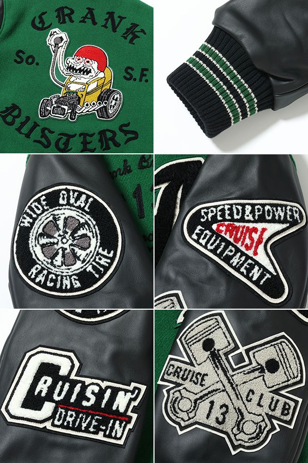 WHITESVILLE ホワイツビル メルトン×レザー|スタジャン|アワード