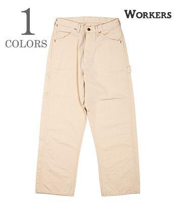 WORKERS ワーカーズ 10oz.デニム|ワークパンツ|ペインター『CAT DAY Painter Pants 10 oz White Denim』【アメカジ・ワーク】24a-4-cd-p