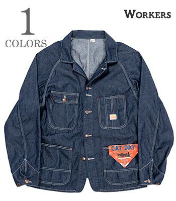 WORKERS ワーカーズ 6oz Indigo Denim|カバーオール『CAT DAY Coverall