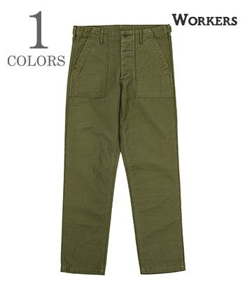 WORKERS ワーカーズ Reversed Sateen|ベーカーパンツ|スリムフィット『Baker Pants Slim』【アメカジ・ミリタリー】24w-4-bpt