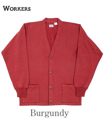 WORKERS ワーカーズ 長袖|14オンス天竺|コットン|カーディガン『Cotton Cardigan Sweater』【アメカジ・ワーク】24w-6-cd_2