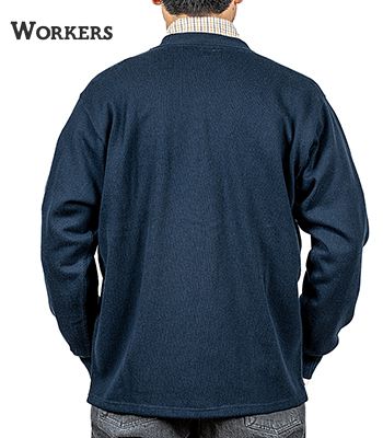 WORKERS ワーカーズ 長袖|14オンス天竺|コットン|カーディガン『Cotton Cardigan Sweater』【アメカジ・ワーク】24w-6-cd_4