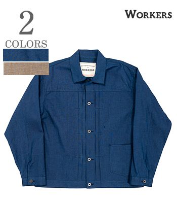 WORKERS ワーカーズ 5oz.シャンブレー|ワークジャケット『Lot 213, Chambray』【アメカジ・ワーク】25s-1-213