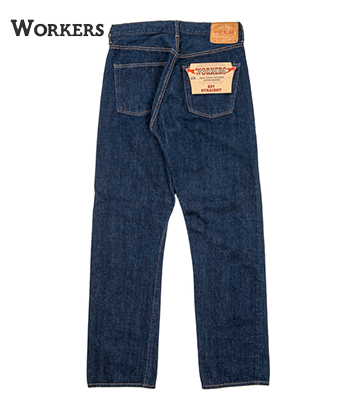 ワーカーズ 13.75oz. 米綿 ストレートジーンズ WORKERS Straight Jeans 801