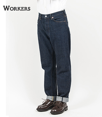 ワーカーズ 13.75oz. 米綿 ストレートジーンズ WORKERS Straight Jeans 801