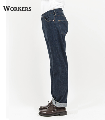 ワーカーズ 13.75oz. 米綿 ストレートジーンズ WORKERS Straight Jeans 801