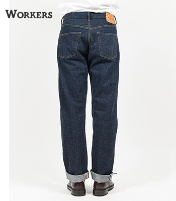 ワーカーズ 13.75oz. 米綿 ストレートジーンズ WORKERS Straight Jeans 801