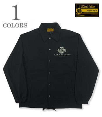 BEAR FOOT ベアフット コットン|ジャージー|コーチジャケット『Cotton Jersey Coach Jacket』【アメカジ・ワーク】BF-0370